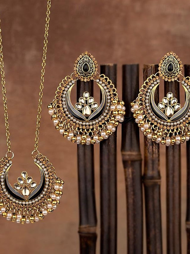 Retro Alloy Jewelry Set for Women's Party and Evening Glamour