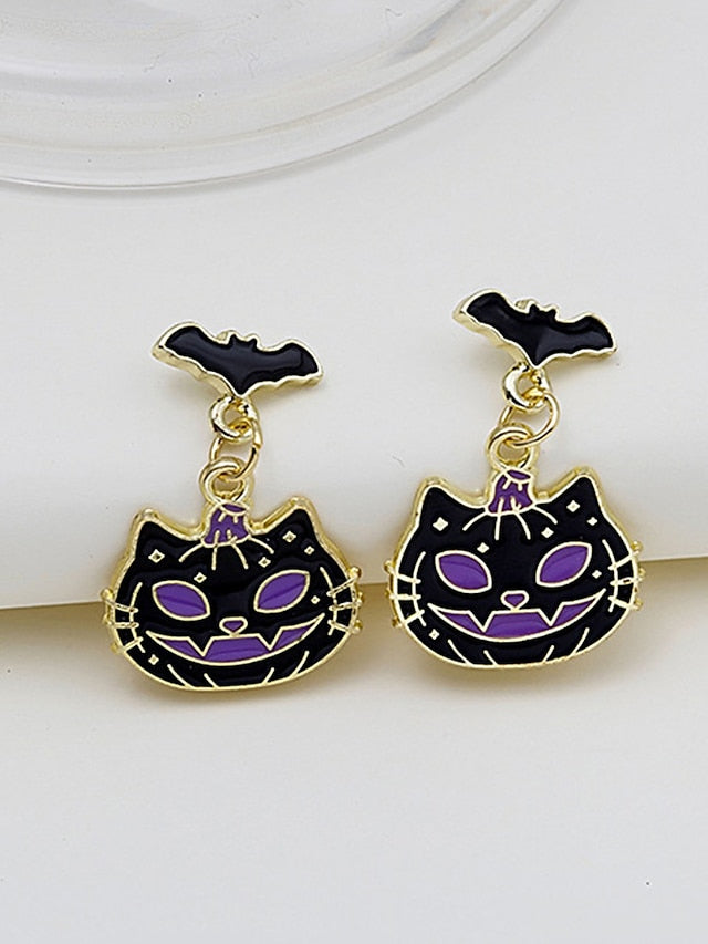 Spooky Chic: Adorable Halloween Themed Earrings