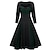 Retro Vintage 1950s Punk & Gothic Vintage Dress Flare Dress Plus Size Women's Event / Party Festival Dress