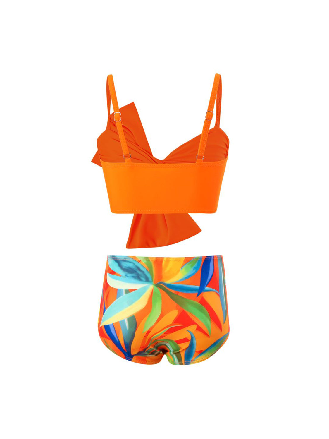 Twisted Spaghetti Strap Two-Piece Swim Set