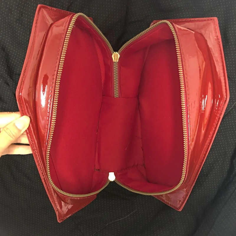 Red Coffin Shaped Handbag