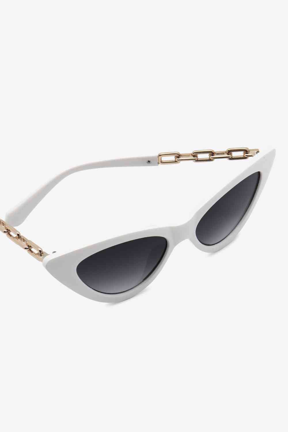 Chain Detail Cat-Eye Sunglasses