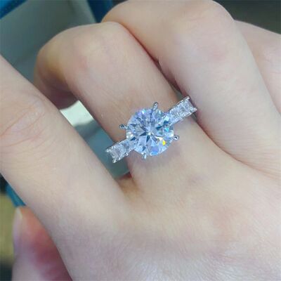 3 Carat Moissanite 925 Sterling Silver Ring