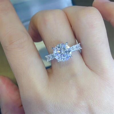 3 Carat Moissanite 925 Sterling Silver Ring