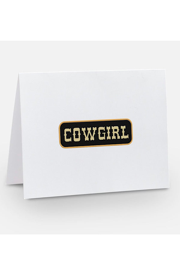 Cowgirl Blank Notecard