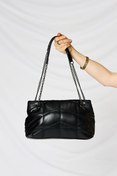 SHOMICO PU Leather Chain Handbag